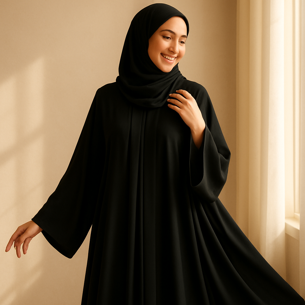 Customer styling our occasion abaya